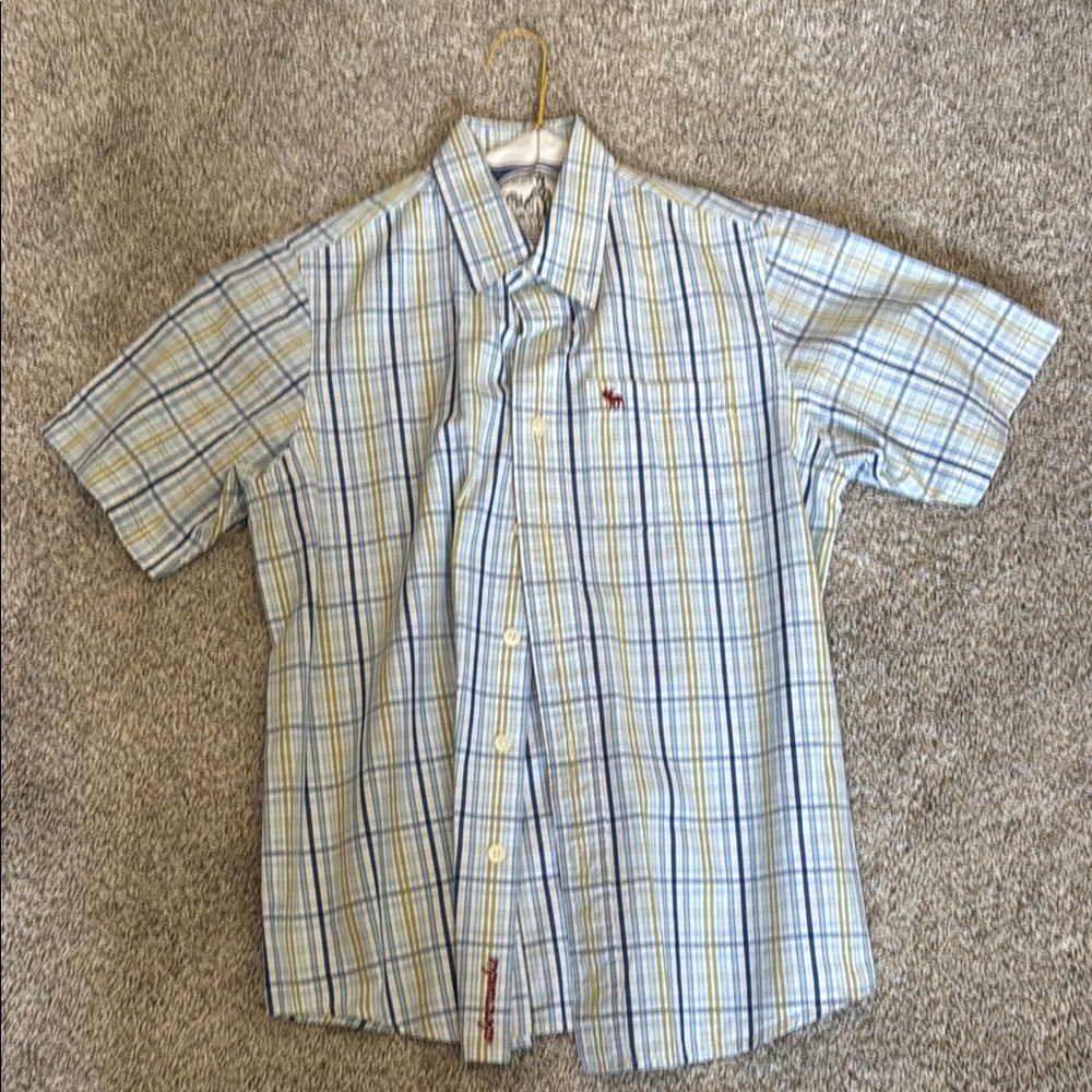 Tommy Hilfiger Blue Plaid Button-Up Shirt